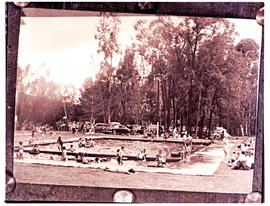 "Uitenhage district, 1955. Swimming pool at the Springs."