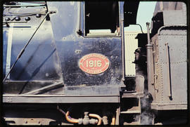 Number plate of SAR Class 14 No 1916.