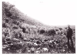 Circa 1900. Anglo-Boer War. Magersfontein north side where Boer horses were shot by Guards.