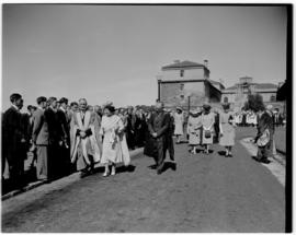Cape Town, 22 April 1947. University of Cape Town following the ceremony where Queen Elizabeth wa...
