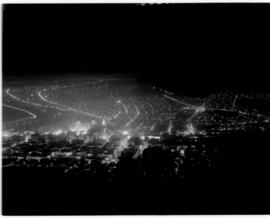 Cape Town, 17 February 1947. Lights of Cape Town from Table Mountain.