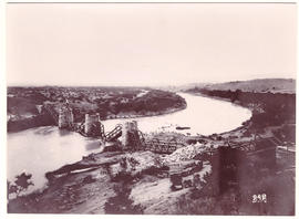 Colenso, circa 1900. Anglo-Boer War. Colenso bridge before diversion was made.