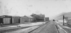 Burgersdorp, 1895. Station looking north. (EH Short)