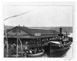 Durban, circa 1901. Jetty tea room of Natal Harbour Department. (Durban Harbour album of CBP Lewis)