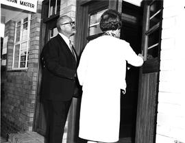 Somerset East, April 1972. Opening of station by minister Maartens.