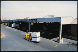 Johannesburg, November 1986. Transrand transhipping depot at Kaserne. [D Dannhauser]
