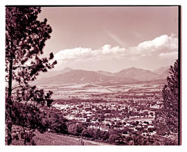 Paarl, 1939. View over Paarl valley.