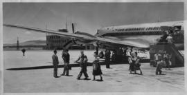 SAA Douglas DC-4 at airport.