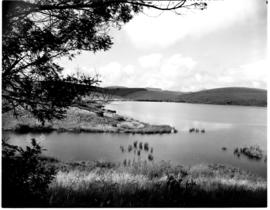 Tzaneen district, 1952. Lake at Magoebaskloof.