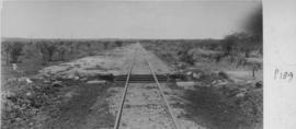 Kraaipan, 1895. Railway line with culvert in the foreground. (EH Short)