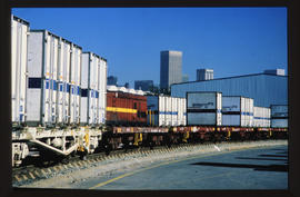 Johannesburg, 1989. Container train at Kaserne.