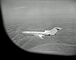 
SAA Boeing 727 ZS-SBF 'Komati' in flight.
