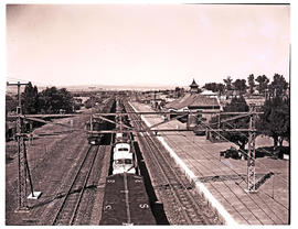 Colenso, 1949. Goods train at station.
