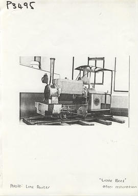 Port Elizabeth, April 1978. Wren engine ‘Little Bess’, built by Kerr Stuart in 1919, displayed at...