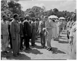 Eshowe, 19 March 1947. Royal family greeting ex-servicemen.