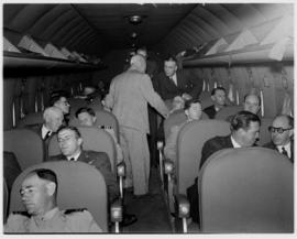 May 1946. Trip to Cape Town with SAA Douglas DC-4 ZS-AUA 'Tafelberg', interior.
