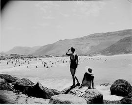 Cape Town, 1947. Bathing at Fish Hoek.