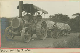 Fowler tractor front view.