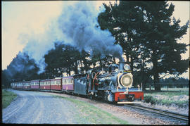 
The Apple Express heading a tourist train run by the Historic Transport Association.
