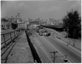 Johannesburg, circa 1950. Harrison Street bridge.