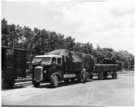 Louis Trichardt, 1953. SAR Albion three-axle truck No MT4193.