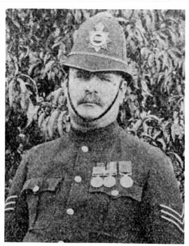 Bloemfontein. Sergeant W Tyler, railway policeman. SARM 1910 p261.