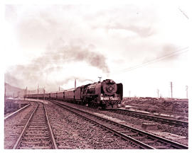 Cape Town, 1950. Blue Train in open country.