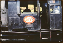 Number plate of SAR Class GO No 2577.