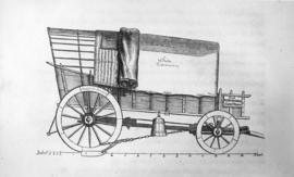 Sketch of WJ Burchell's wagon.