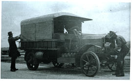 Circa 1915. General Louis Botha's telegraph van during World War One.