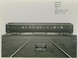 Side view of SAR main line first class coach Type C-25, built by Birmingham Railway Carriage and ...