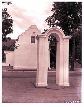 Paarl district, 1964. Boschendal slave bell at Groot Drakenstein.