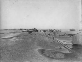 Walvis Bay, February 1917. Flooded railway tracks. (Baxter collection)