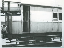 SAR wooden passenger and luggage coach No 5587.