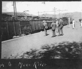 Mooi River, circa 1925. First 1420-ton train at Mooi River. (Album on Natal electrification)