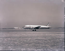 
SAA Douglas DC-4 ZS-BMH 'Lebombo' on runway.
