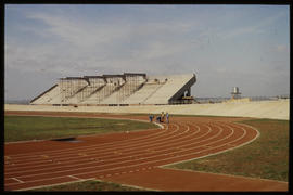 Bapsfontein, December 1982. Sports complex at Sentrarand marshalling yard. [T Robberts]