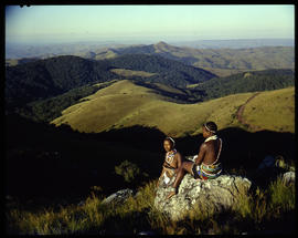 Melmoth district, 1961. Overlooking gorge at Nkandla.