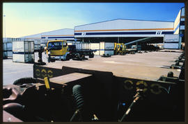 Johannesburg, 1989. Kaserne container handling depot.