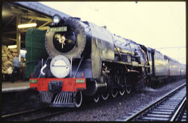 SAR Class 15F No 3040 'Tamaryn' with headboard 'Historic Transport Association'.