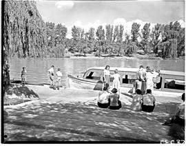 "Vereeniging, 1951. Boating on Vaal River."