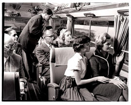 "1961. SAR AEC motor coach interior."