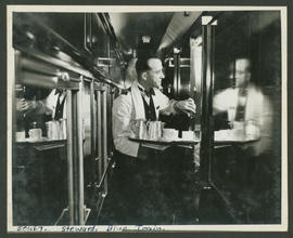 
Corridor tea service on the Blue Train.

