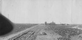 Riet, 1895. Station buildings in distance. (EH Short)