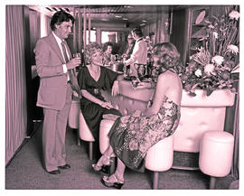 "1978. Blue Train lounge car."