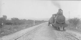 Klipfontein, 1895. CGR 7t Class on railway line. (EH Short)