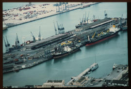 Port Elizabeth, 1981. Aerial view of Port Elizabeth Harbour. [Jan Hoek]