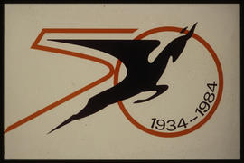 Logo SAA 1934-1984 celebration. 50th anniversray. Artwork.
