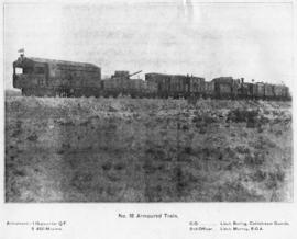 Circa 1901. No 18 armoured train.  (Publication on armoured trains in the Anglo Boer War)