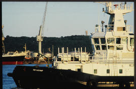 Durban, January 1990. SAR tug 'Piet Aucamp' in Durban Harbour.